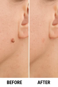 Skin tags removal Greater London (Waltham Forest) before and after