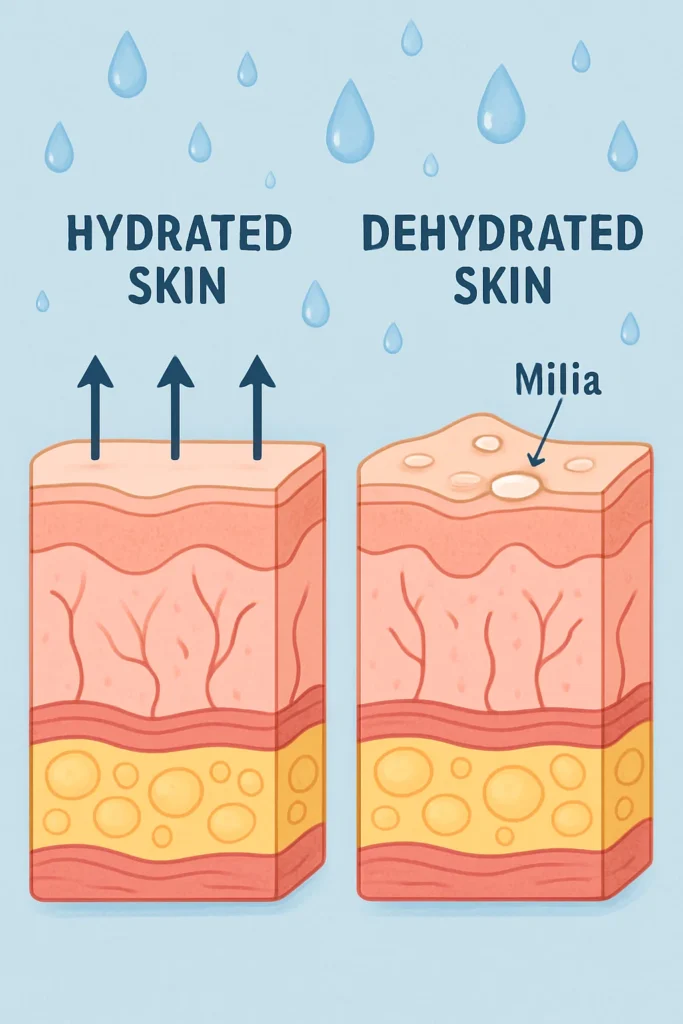 The importance of hydration and milia production Greater London (Waltham Forest)