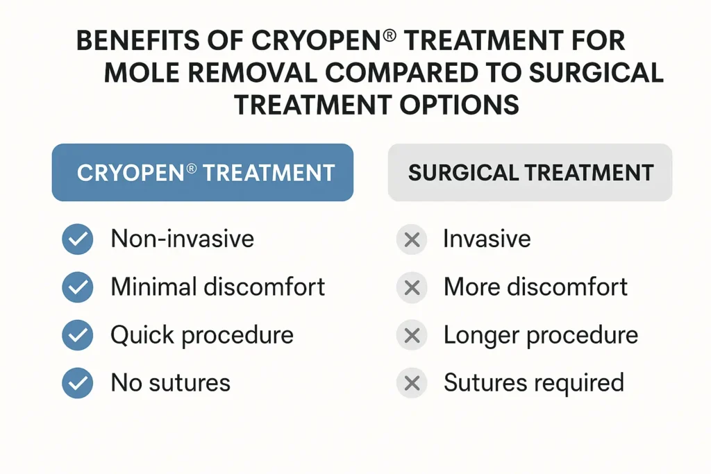 Benefits of facial mole removal Greater London (Waltham Forest) - call our team today to book a consultation