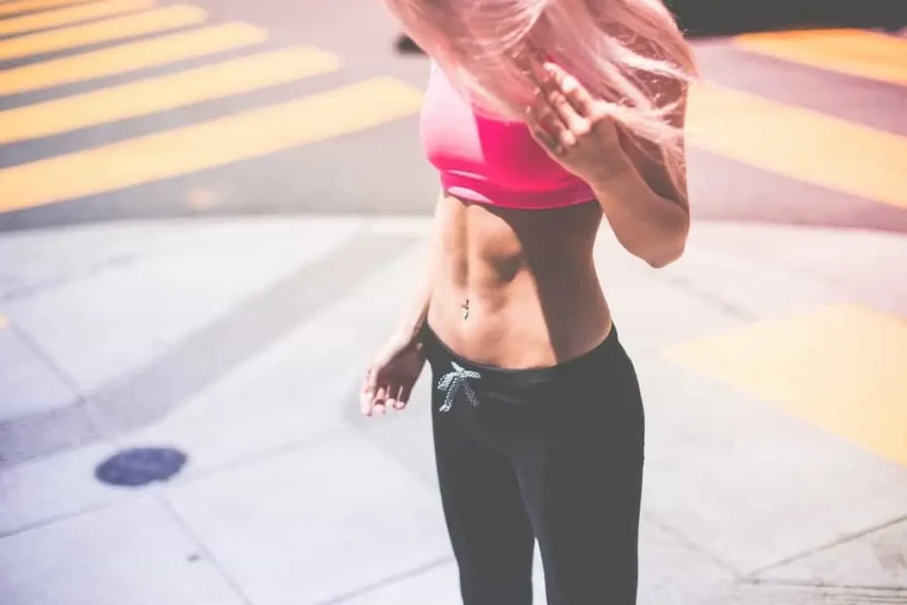 Woman with toned stomach after LA-EMS Body Sculpting Treatment Greater London (Waltham Forest) 